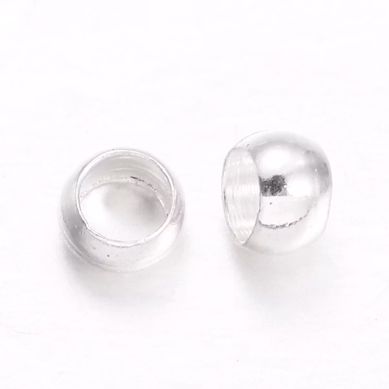 2014 Klämpärlor silver 3,2mm 100stk