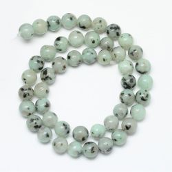 Naturlig Sesame Kiwi jasper 6mm