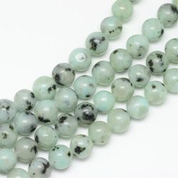 Naturlig Sesame Kiwi jasper 6mm