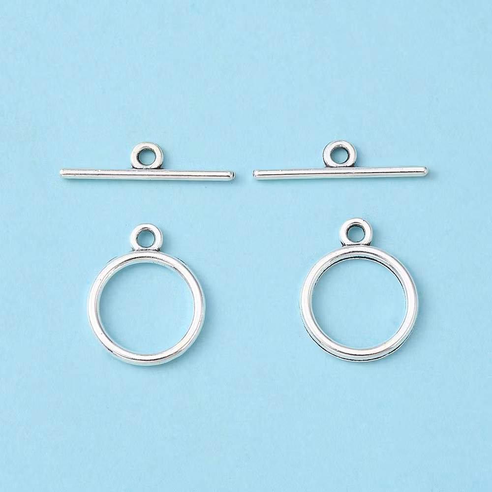2195 Toggle lås silver styckvis