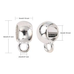 2253 Bails silver 8x5mm