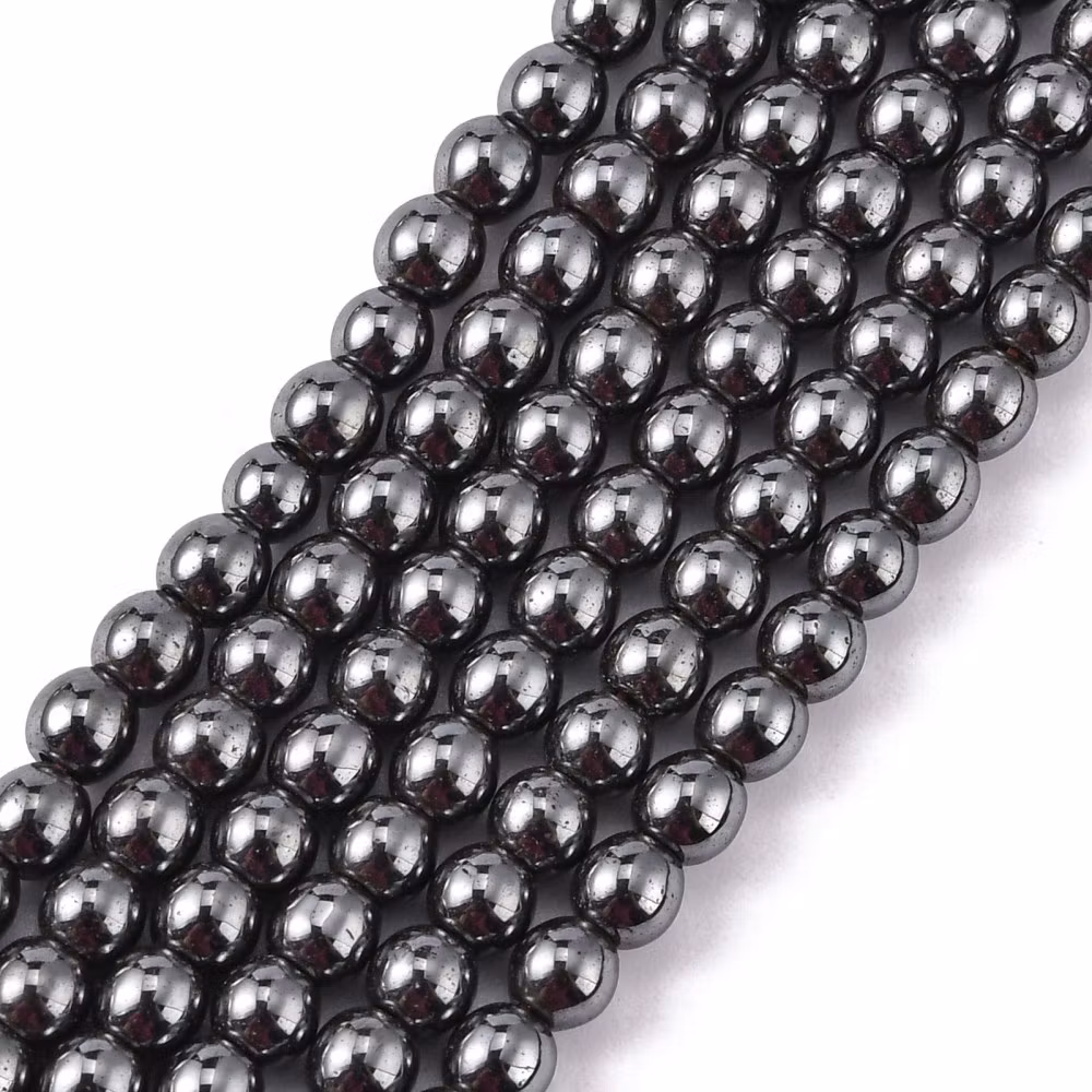 2386 Hematit syntetisk omagnetisk sträng  4mm