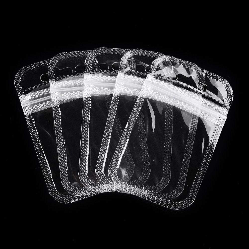 3053 Transparent plastpåse med zipp 9x5cm  20stk