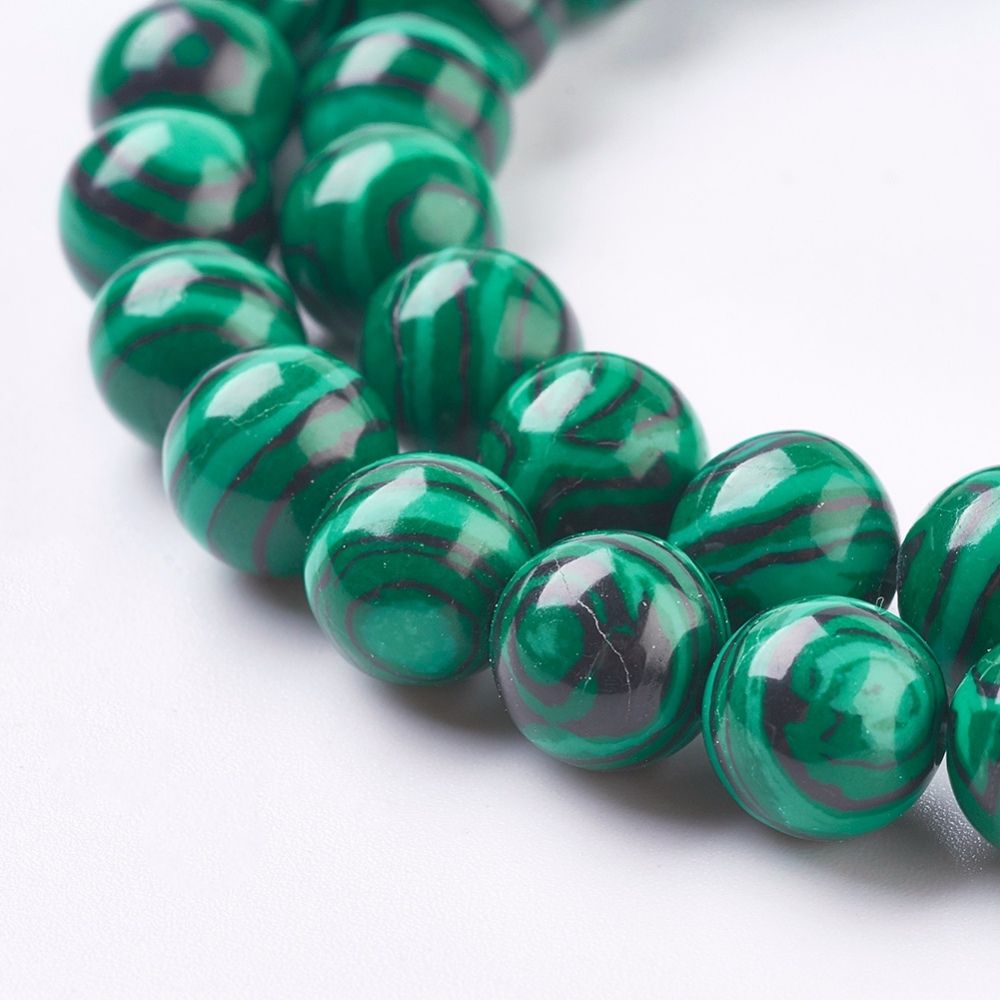 3107 syntetisk Malachite 8mm