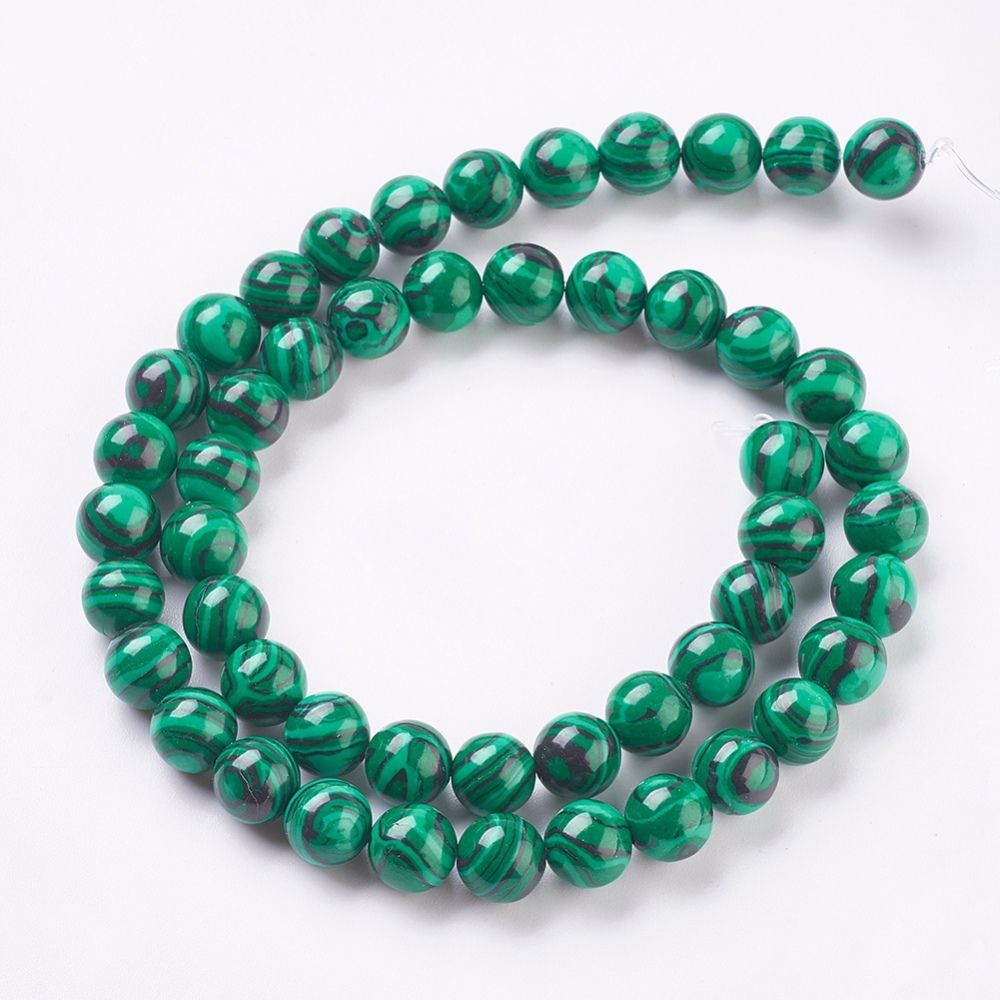 3107 syntetisk Malachite 8mm