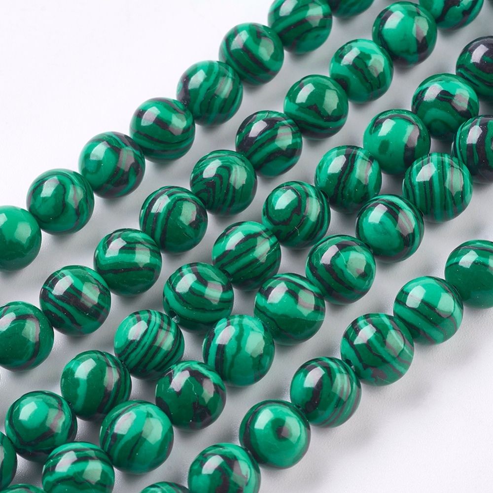 3107 syntetisk Malachite 8mm