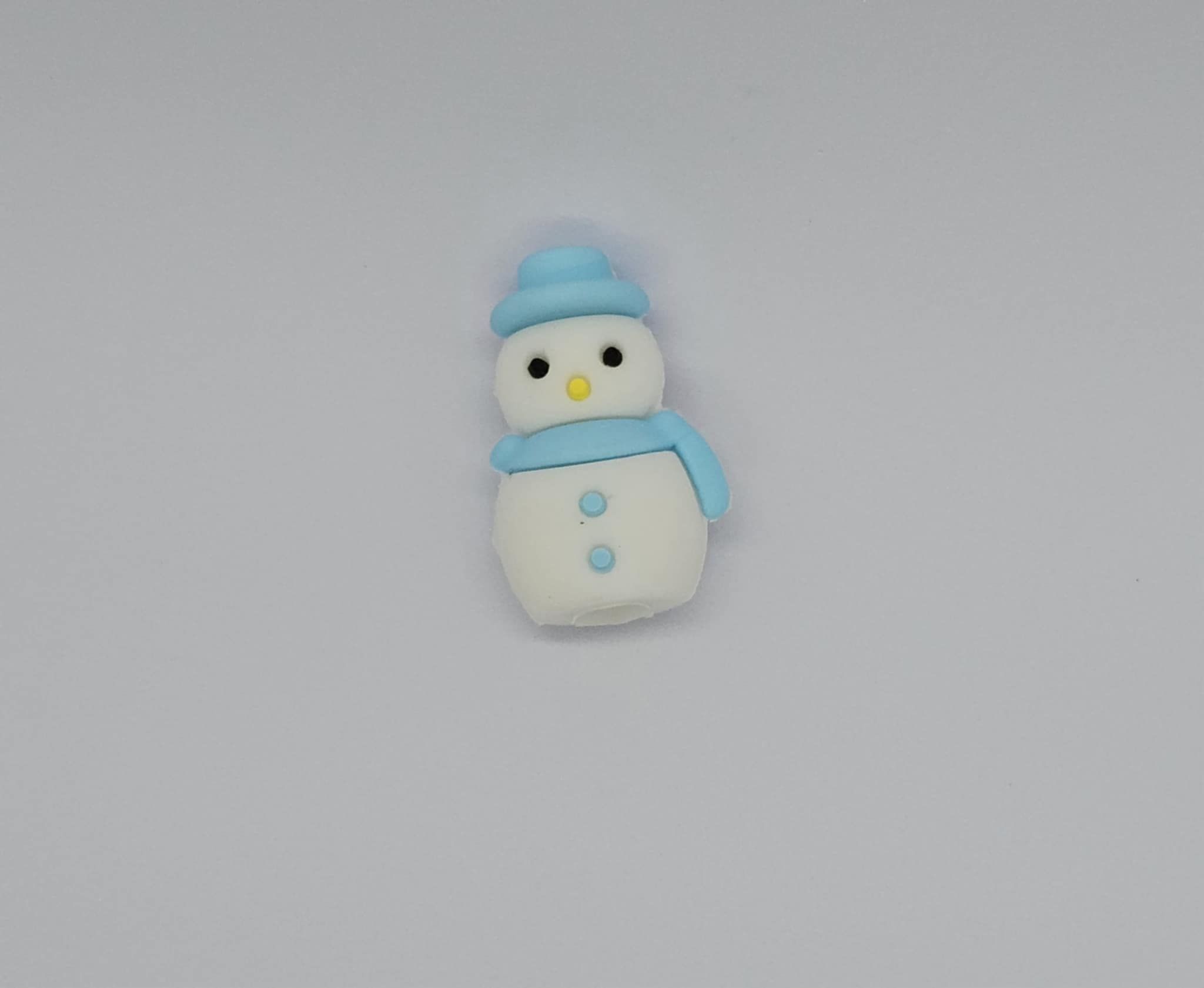 3191 Pentopp snögubbe i silikon 3,5cm