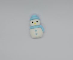 3191 Pentopp snögubbe i silikon 3,5cm