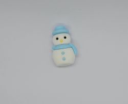 3191 Pentopp snögubbe i silikon 3,5cm