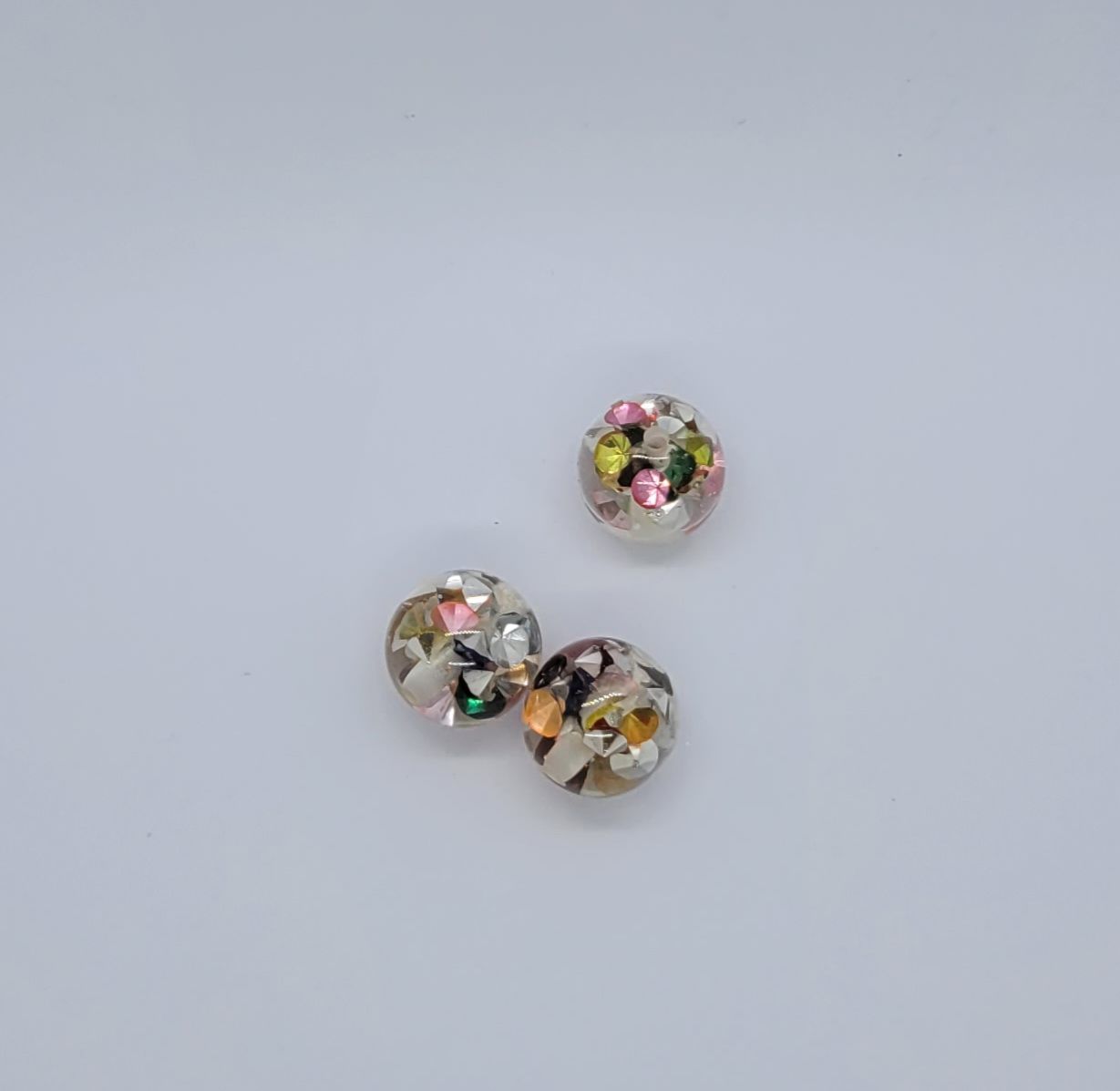 3198 pärla med rhinestones 16mm hål 3mm