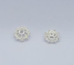 3201 exclusiv pärlhatt med rhinestones silver 15mm
