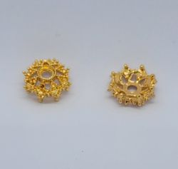 3202 exclusiv pärlhatt med rhinestones guld 15mm
