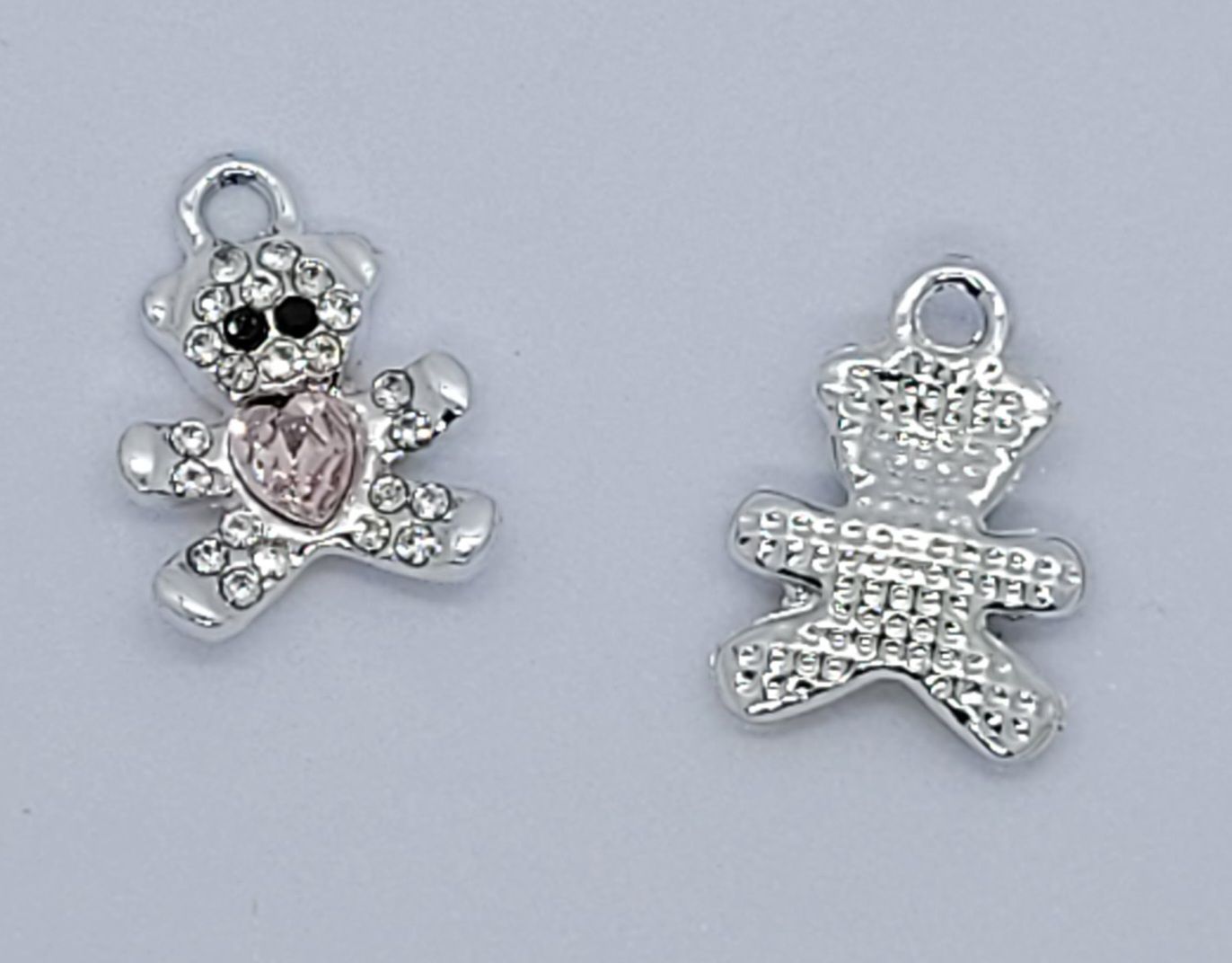 3251 Berlock nallebjörn rhinestones rosa