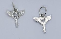 Mellandels pärla dubbel hjärta rhinestone emalj