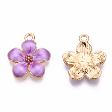 B007 berlock blomma lila