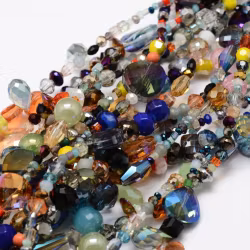 3350 glaspärlor fasett delux mix