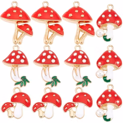 3398 Berlocker emaljerade svampar