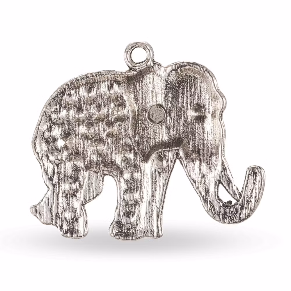 3400 Hänge kristallstrass elefant 1stk