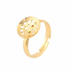 3410 Ringbas sil-ring 18k-guldplätering 17,7x3x12mm