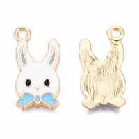 3419 Berlock emalj kanin turkos fluga