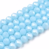 3462 Glaspärla rondell 6x5mm light blue