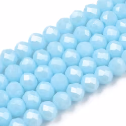 3462 Glaspärla rondell 6x5mm light blue