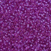 RR1340 Miyuki seed beads dyed silverline fuschia 11/0, 10gram
