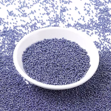 RR0434 Miyuki seed beads opaque eggplant luster 11/0, 10gram