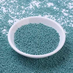 RR0435 Miyuki seed beads opaque turquoise luster1/0, 10gram