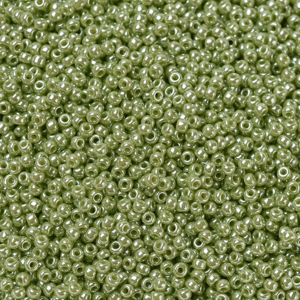 RR0439 Miyuki seed beads opaque Chartreuse luster 11/0, 10gram
