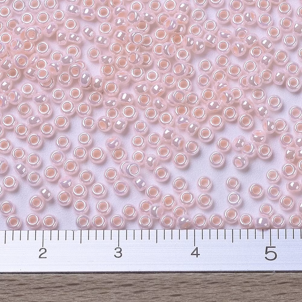 RR0427 Miyuki seed beads opaque light pink luster 11/0, 10gram