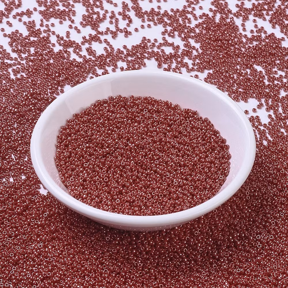 RR0426 Miyuki seed beads opaque red luster 11/0, 10gram