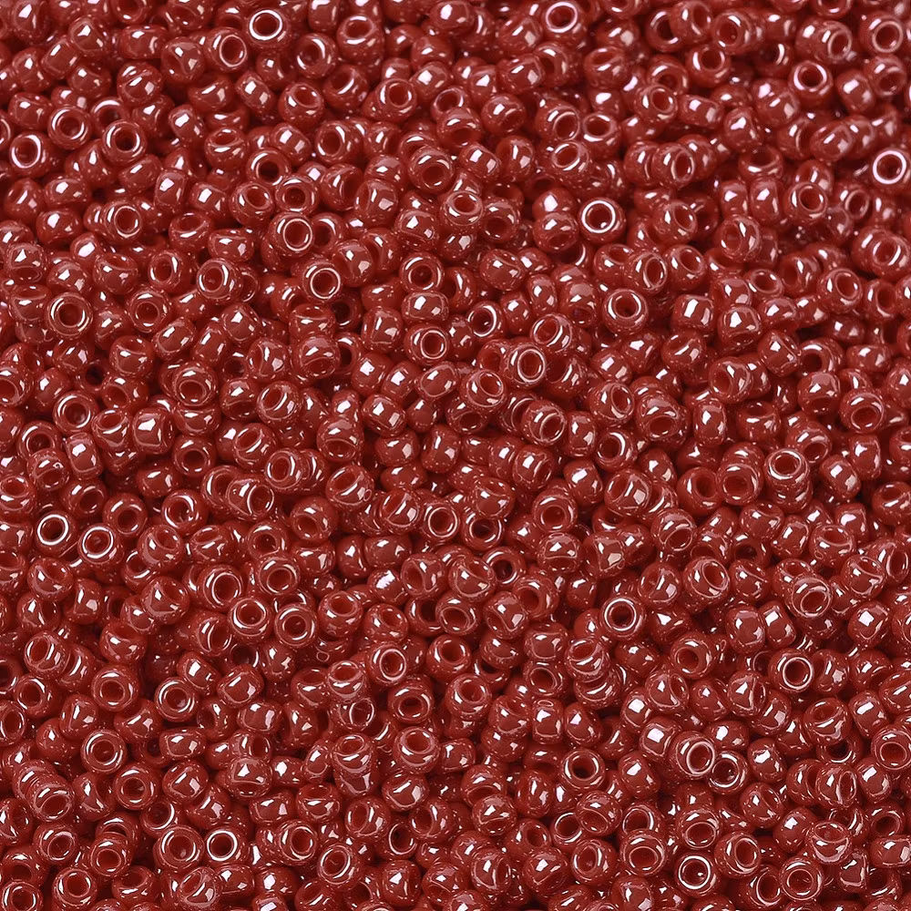 RR0426 Miyuki seed beads opaque red luster 11/0, 10gram