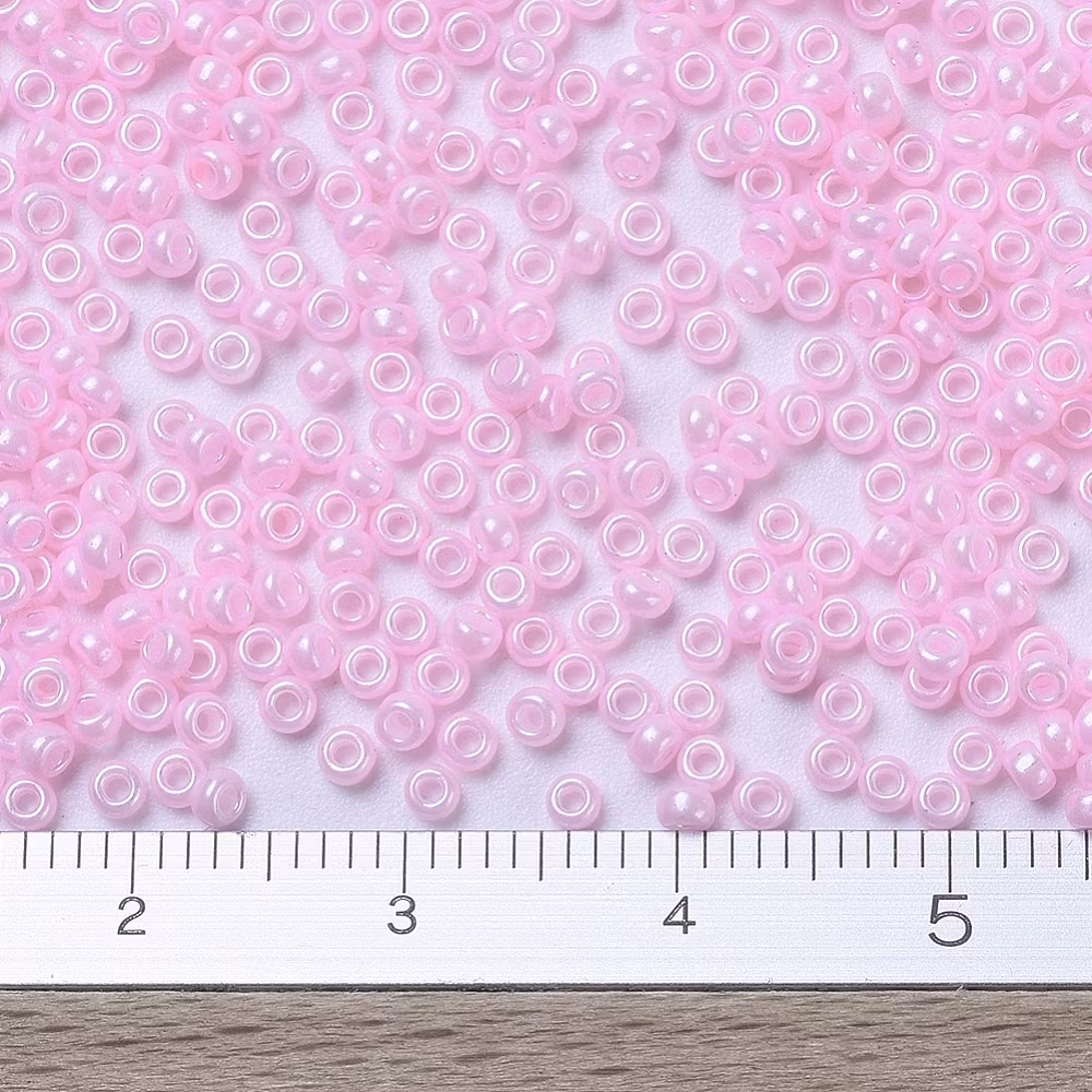 RR0428 Miyuki seed beads opaque baby pink luster 11/0, 10gram