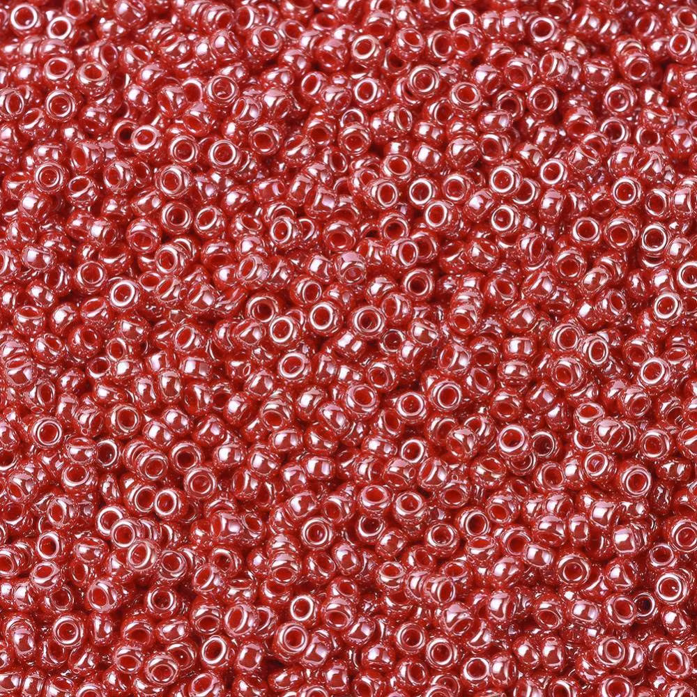 RR0425 Miyuki seed beads opaque cadillac red luster 11/0, 10gram