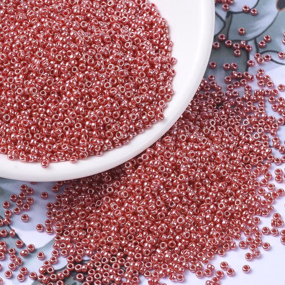 RR0425 Miyuki seed beads opaque cadillac red luster 11/0, 10gram