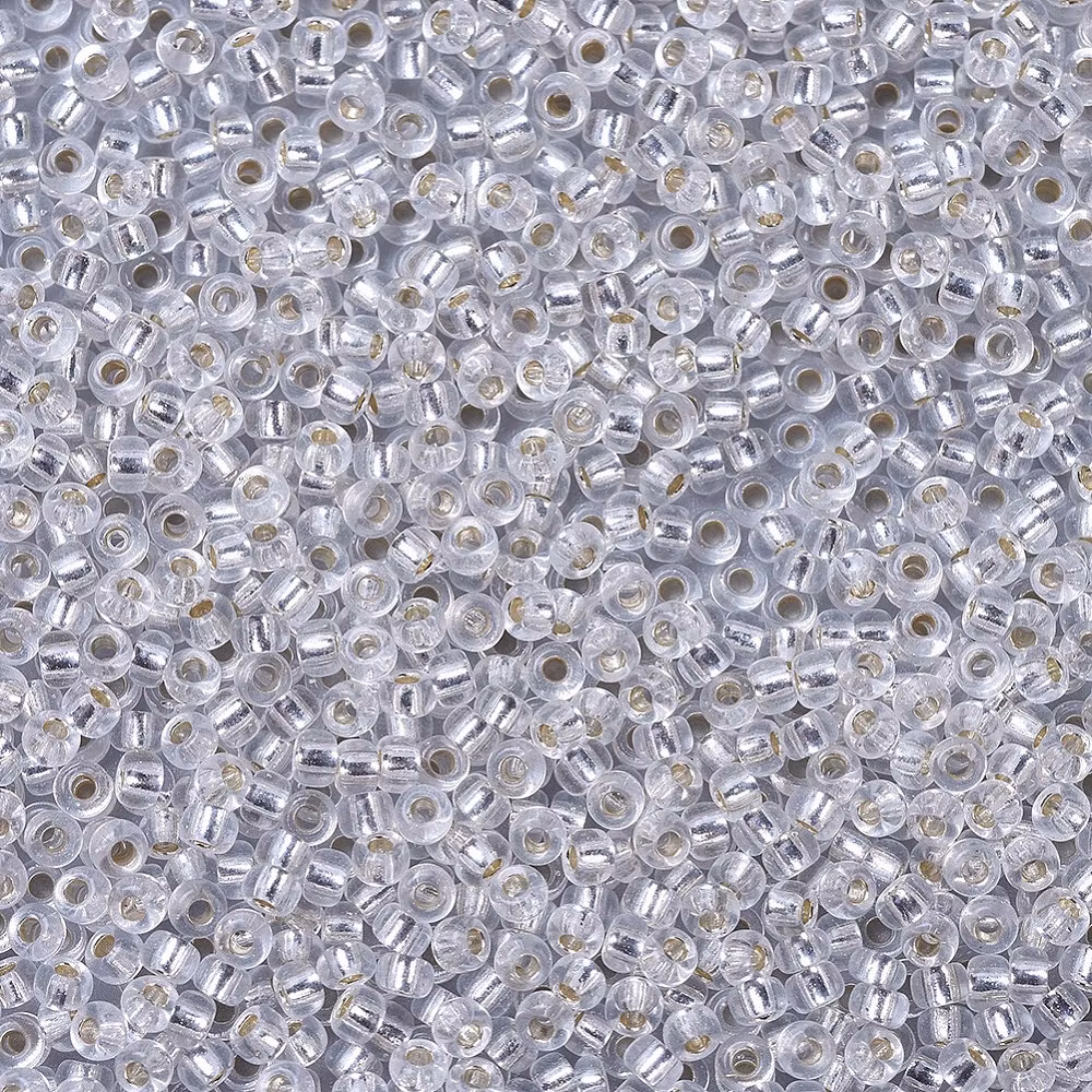 RR01 Miyuki seed beads silverlined crystal 11/0, 10gram