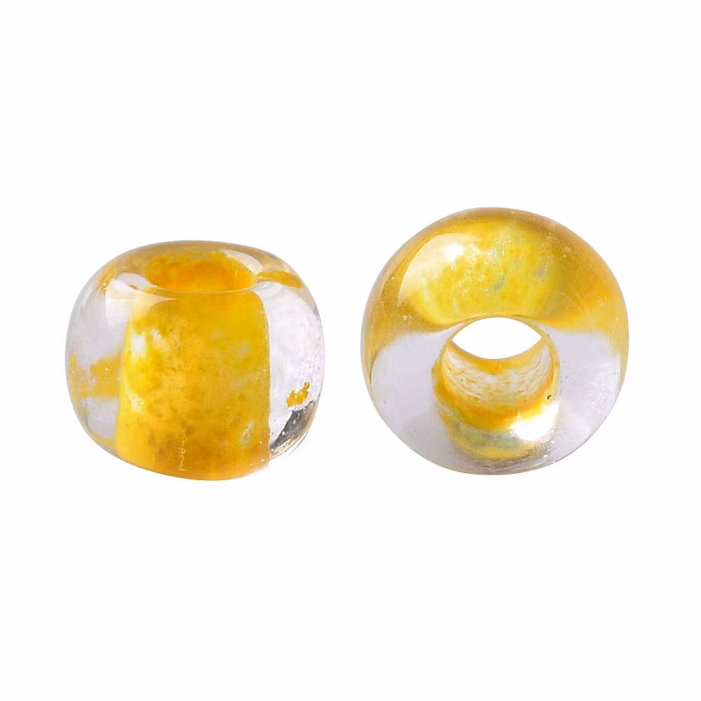 Toho 11/0 ( 974 ) inside color crystal/sunflower yellow lined 11/0, 10gram