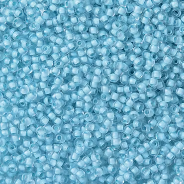 Toho 11/0 ( 976 ) inside color crystal/ice blue lined 11/0, 10gram