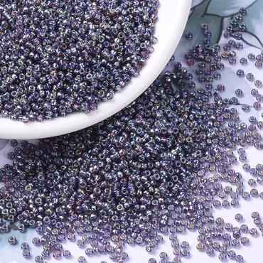 RR1024 Miyuki seed beads silverlined Amethyst ab 11/0, 10gram