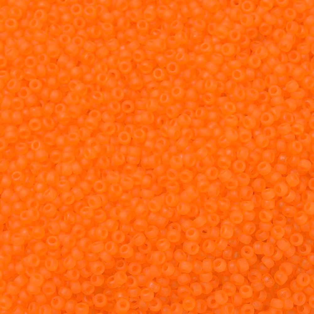 RR138F Miyuki seed beads matt transparent orange 11/0, 10gram