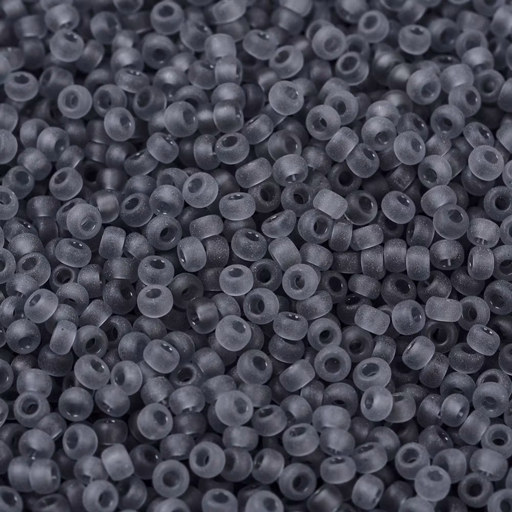 RR0152F Miyuki seed beads matt transparent gray 11/0, 10gram