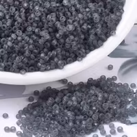 RR0152F Miyuki seed beads matt transparent gray 11/0, 10gram