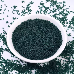 RR0156F Miyuki seed beads matt transparent dark emerald 11/0, 10gram