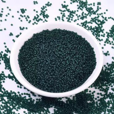 RR0156F Miyuki seed beads matt transparent dark emerald 11/0, 10gram