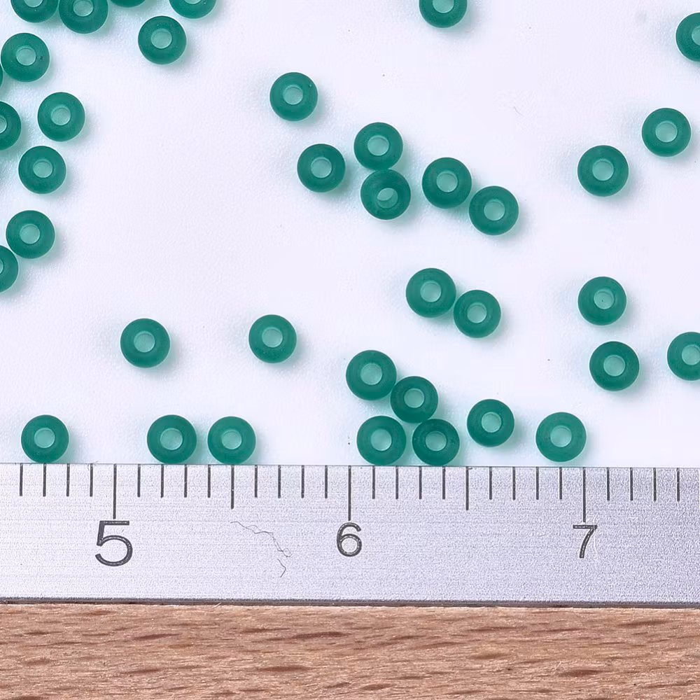 RR0147F Miyuki seed beads matt transparent emerald 11/0, 10gram