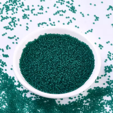 RR0147F Miyuki seed beads matt transparent emerald 11/0, 10gram