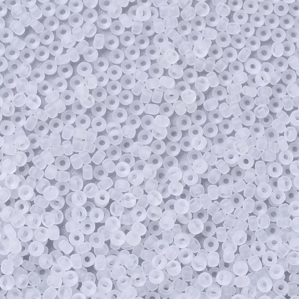 RR131F Miyuki seed beads matt crystal 11/0, 10gram