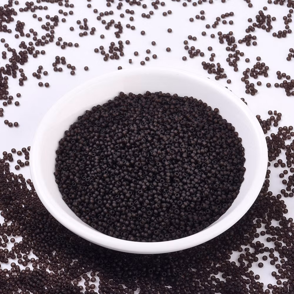 RR135F Miyuki seed beads matt transparent root beer 11/0, 10gram
