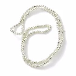 3505 Glaspärla fasett rund electro 2x2mm GRÖN